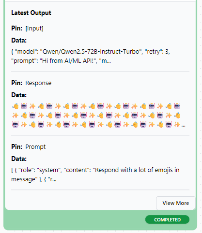 Agent Output